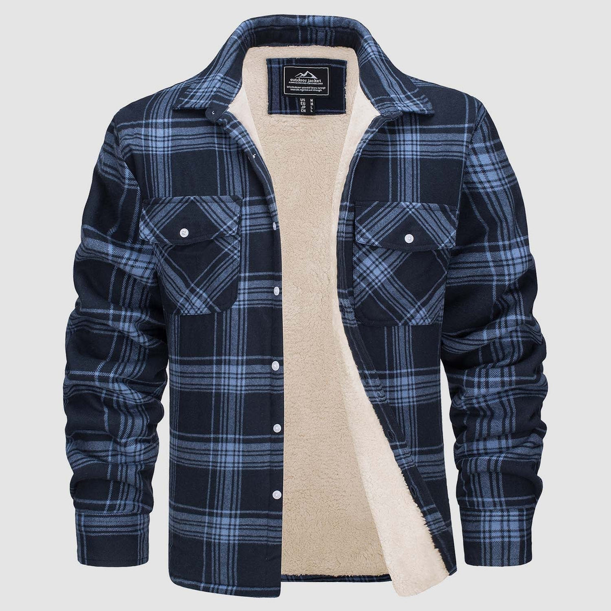 Thomas - Surchemise Chic Écossaise Sherpa
