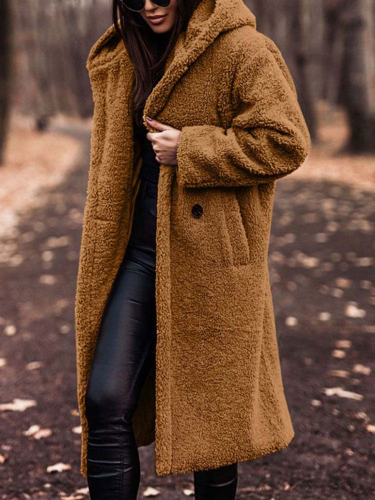 Stéphanie - Manteau Chic Long Sherpa