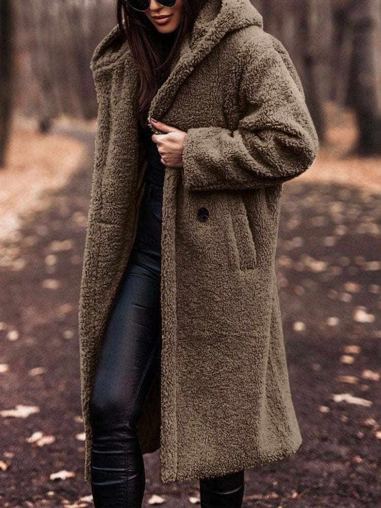 Stéphanie - Manteau Chic Long Sherpa