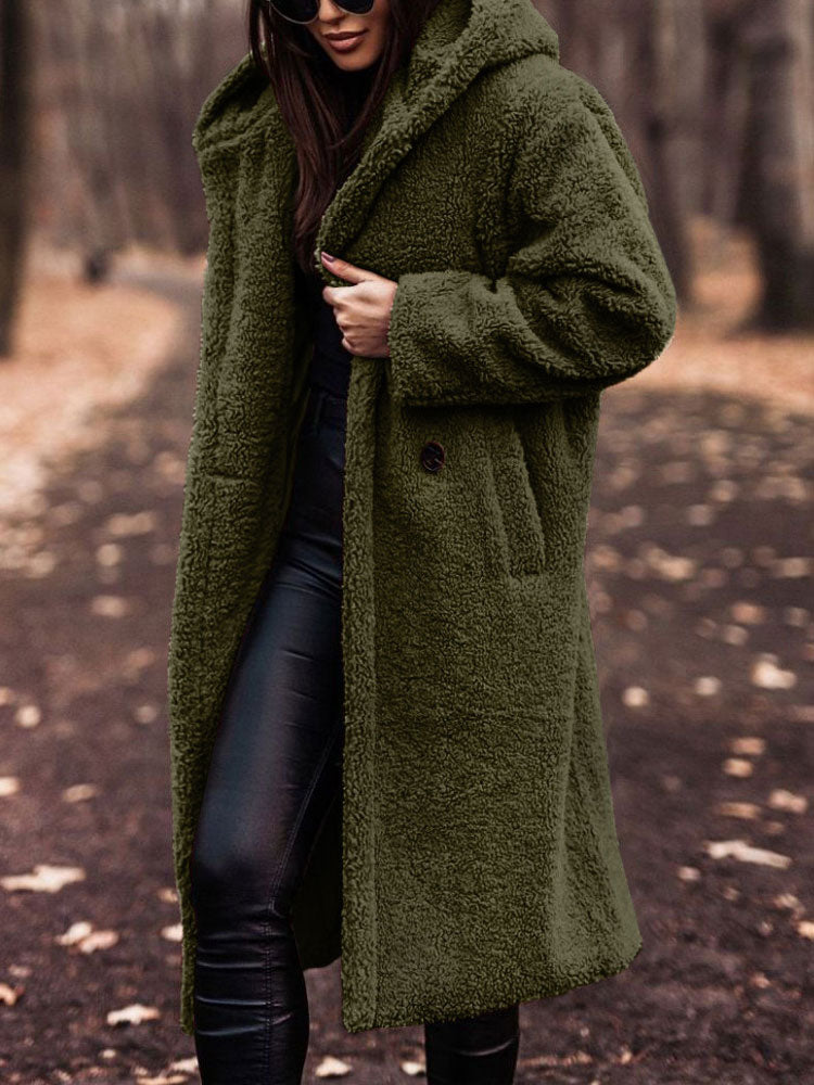 Stéphanie - Manteau Chic Long Sherpa