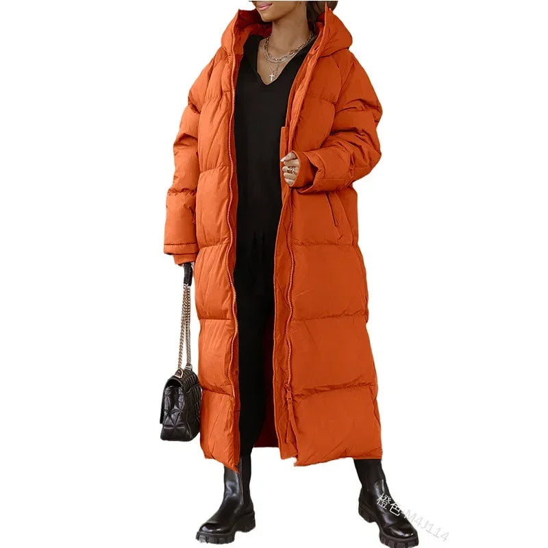 Karine - Doudoune Élégante Oversize à Capuche