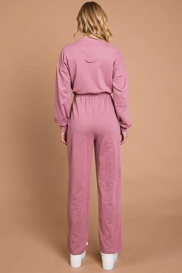 Sophie - Combinaison Noire Femme - Coupe Décontractée avec Poches - Style Décontracté-2