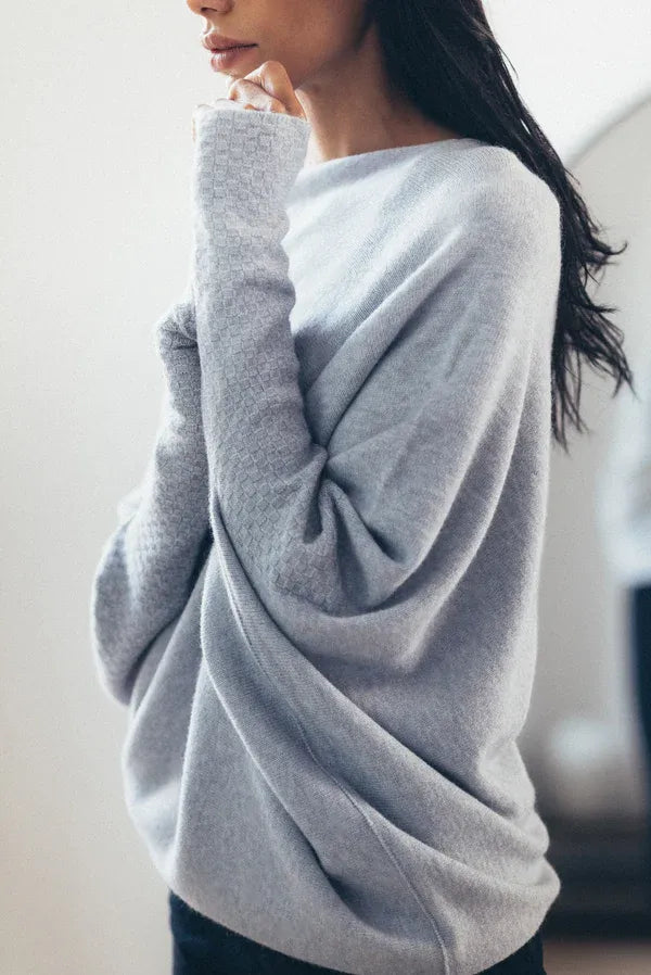 Amaris - Pull oversize Ă  col convertible pour femme