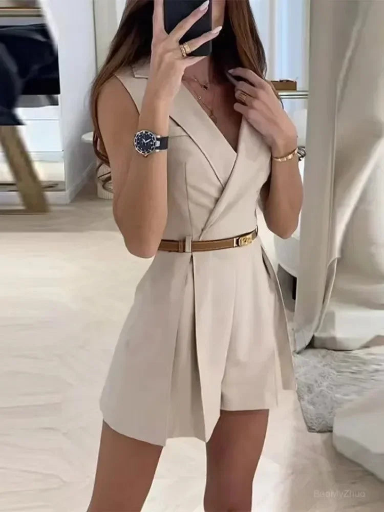 Image variante pour Emma - Salopette d'été pour femmes - Conception sans manches flatteuse - Idéale pour des occasions élégantes-5