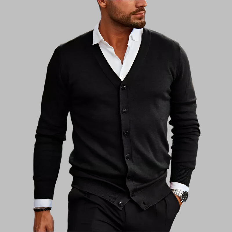 Laurent - Cardigan TricotĂ© ĂlĂ©gant Homme