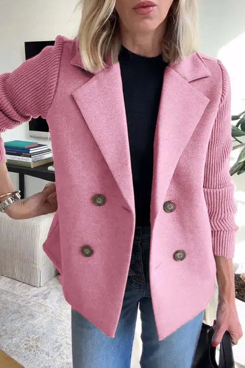 Catherine | Veste Chic Maille Patchwork
