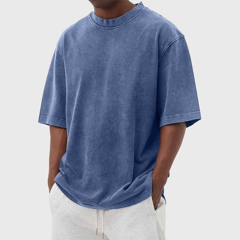 Julien - T-Shirt Vintage Délavé Oversize Homme