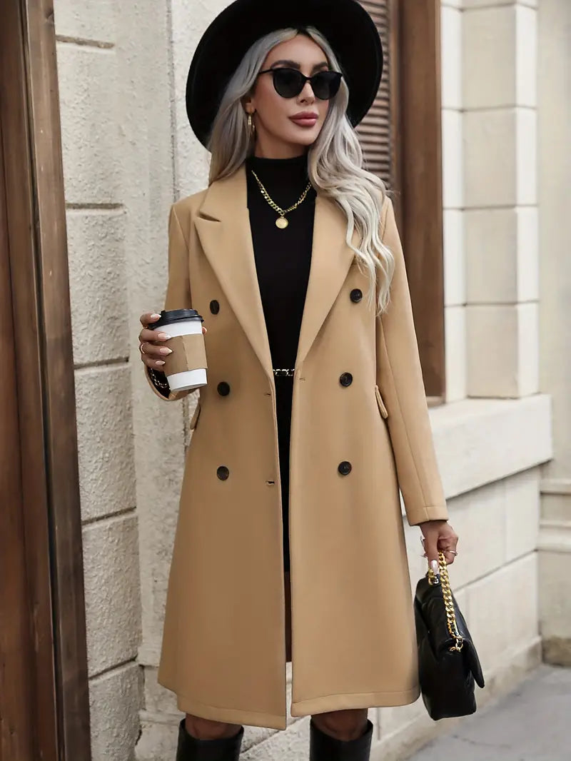 Brigitte | Manteau Élégant Croisé Cintré