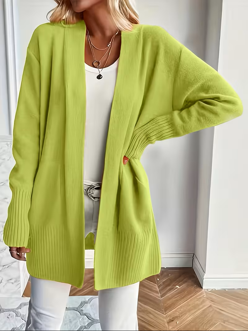 Caroline - Cardigan Élégant Oversize Long Ouvert