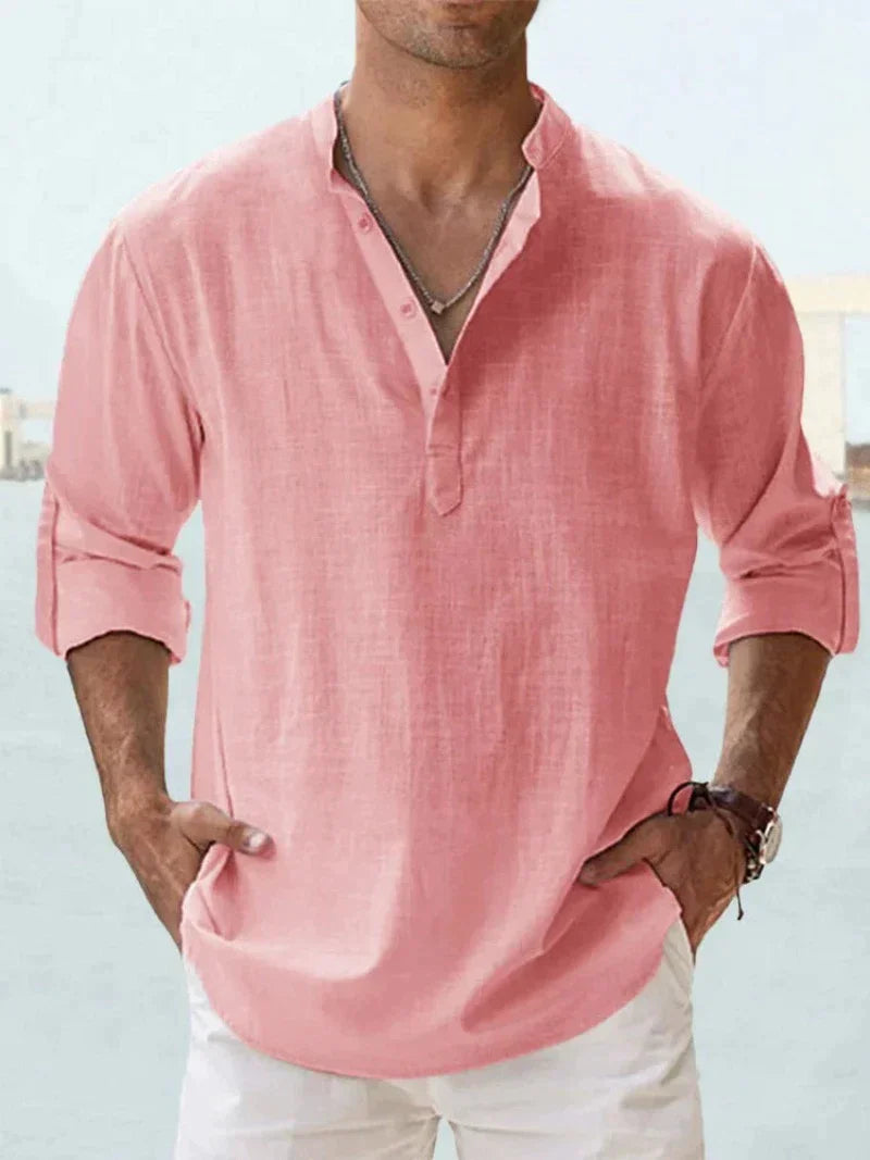 Antonio - Chemise Lin Casual Homme