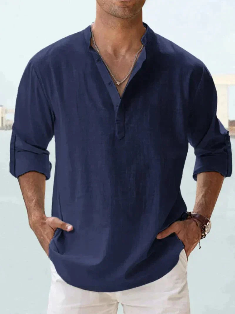 Antonio - Chemise Lin Casual Homme