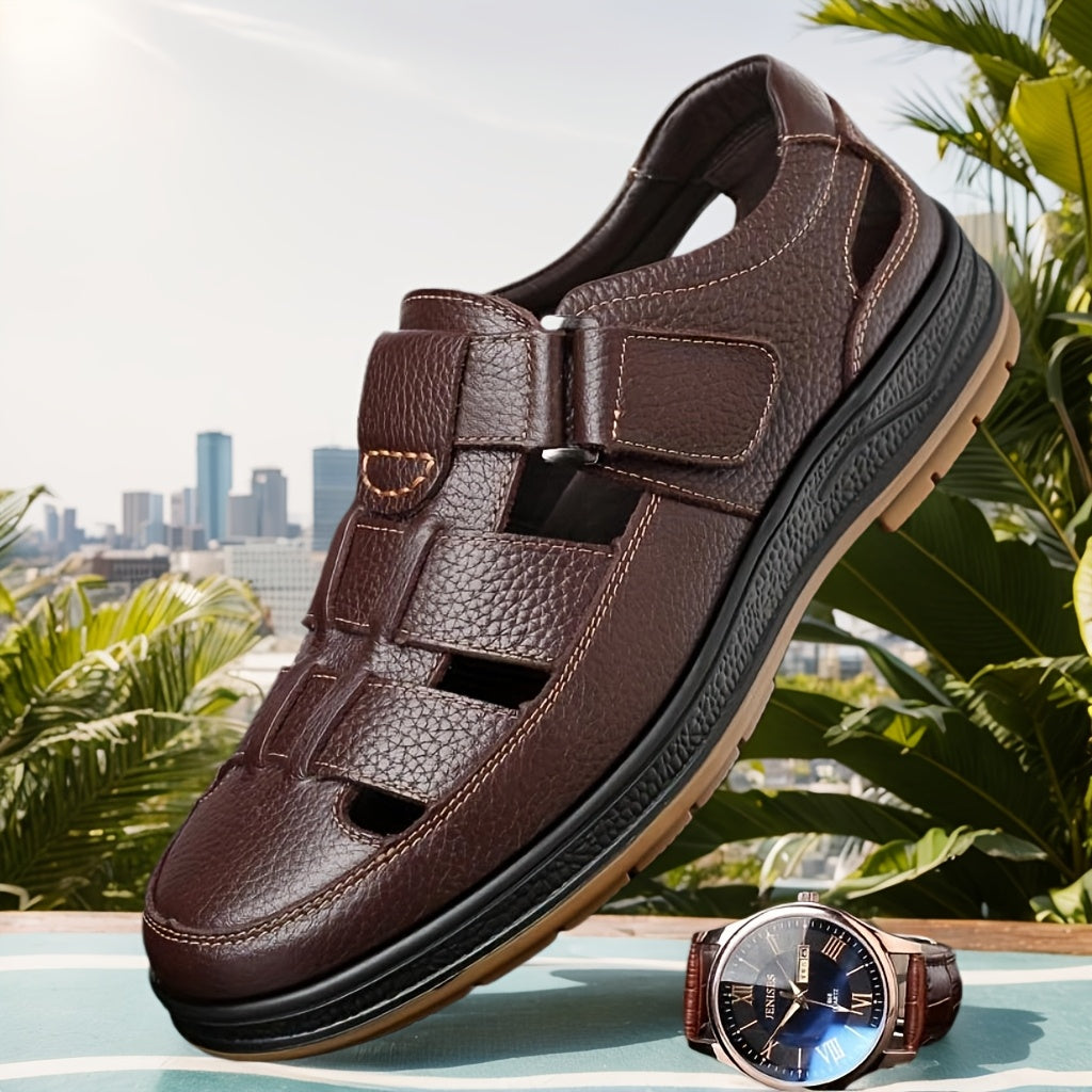 Axel - Sandales Cuir Confortables Homme