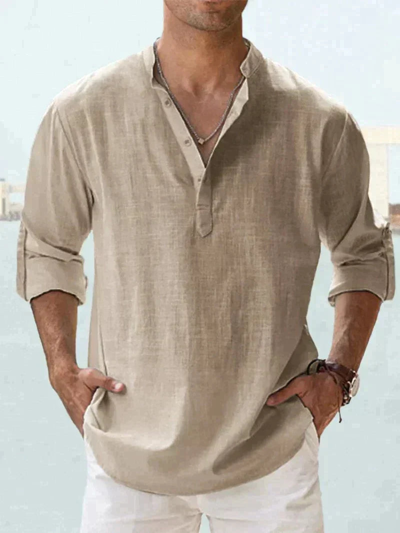 Antonio - Chemise Lin Casual Homme