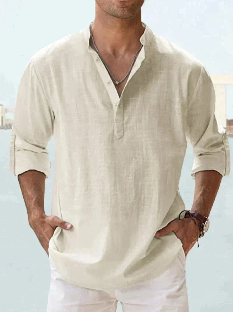 Antonio - Chemise Lin Casual Homme