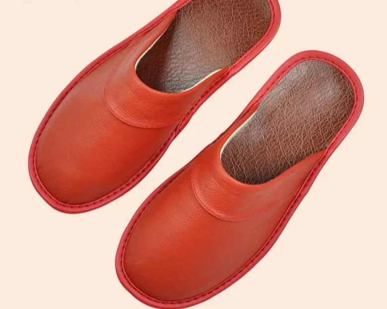 Ivan - Chaussons Cuir Confortables Homme