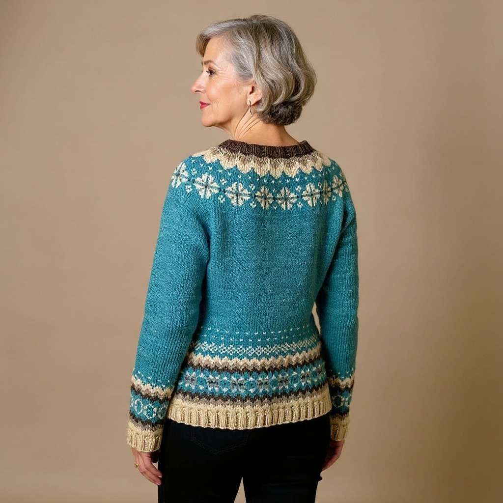 Caroline - Cardigan Élégant Vintage Jacquard