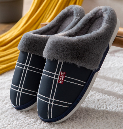 Homme Chaussons Doublés