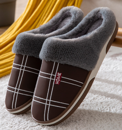 Homme Chaussons Doublés