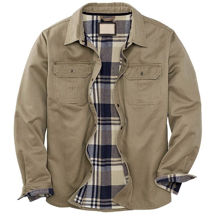 Veste homme en toile doublée