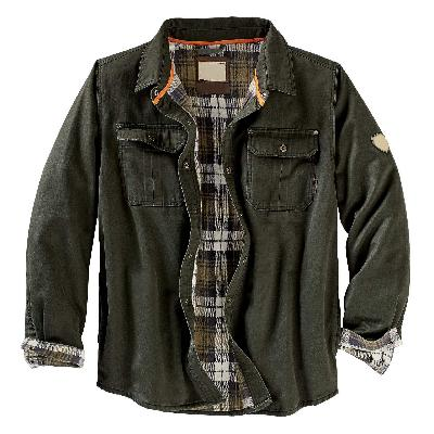 Veste homme en toile doublée