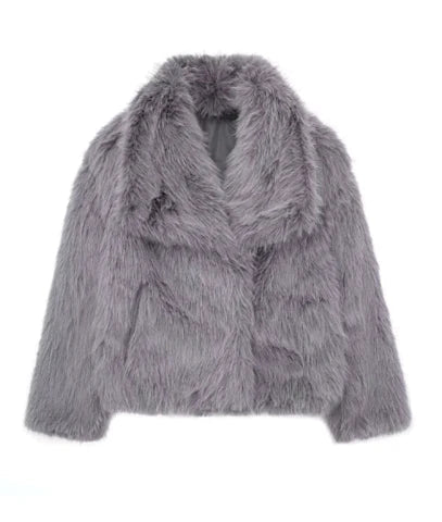 Sabine - Manteau Élégant Fourrure Court