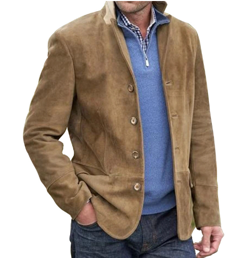 Anatole â Veste En Tricot Avec Revers Pour Hommes, ĂlĂ©gante Et Pratique