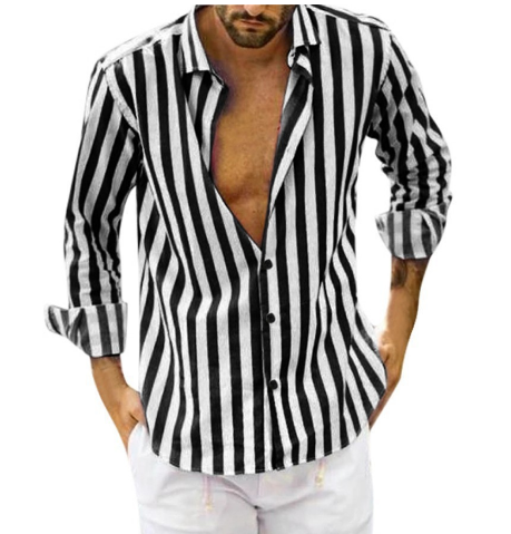 Image variante pour Pieter - Chemise en Coton Rayée - Intemporelle - Hommes-36