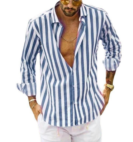 Pieter - Chemise en Coton Rayé - Intemporel - Hommes-5