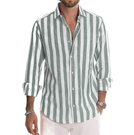 Pieter - Chemise en Coton Rayé - Intemporel - Hommes-3