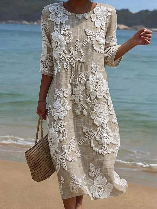 Robe Femme Fluide en Lin - InĂšs