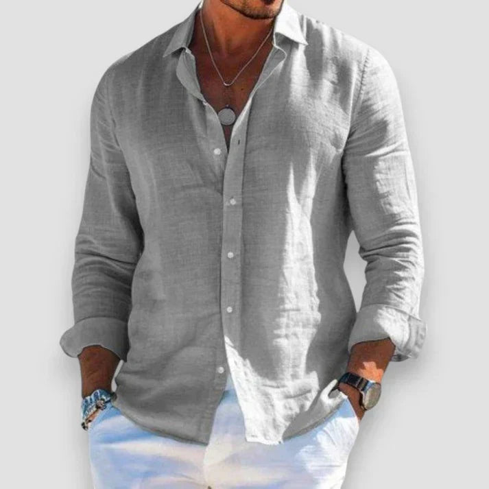 Léo - Chemise Lin d’Été Légère