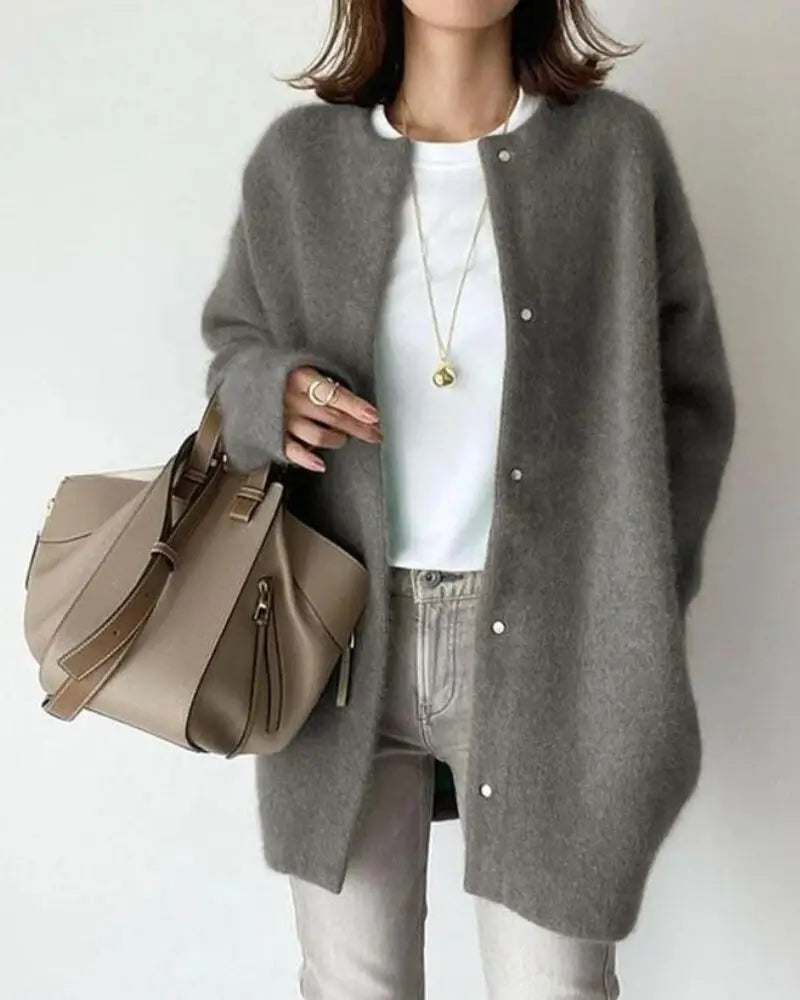Camille - Cardigan Élégant Long Oversize
