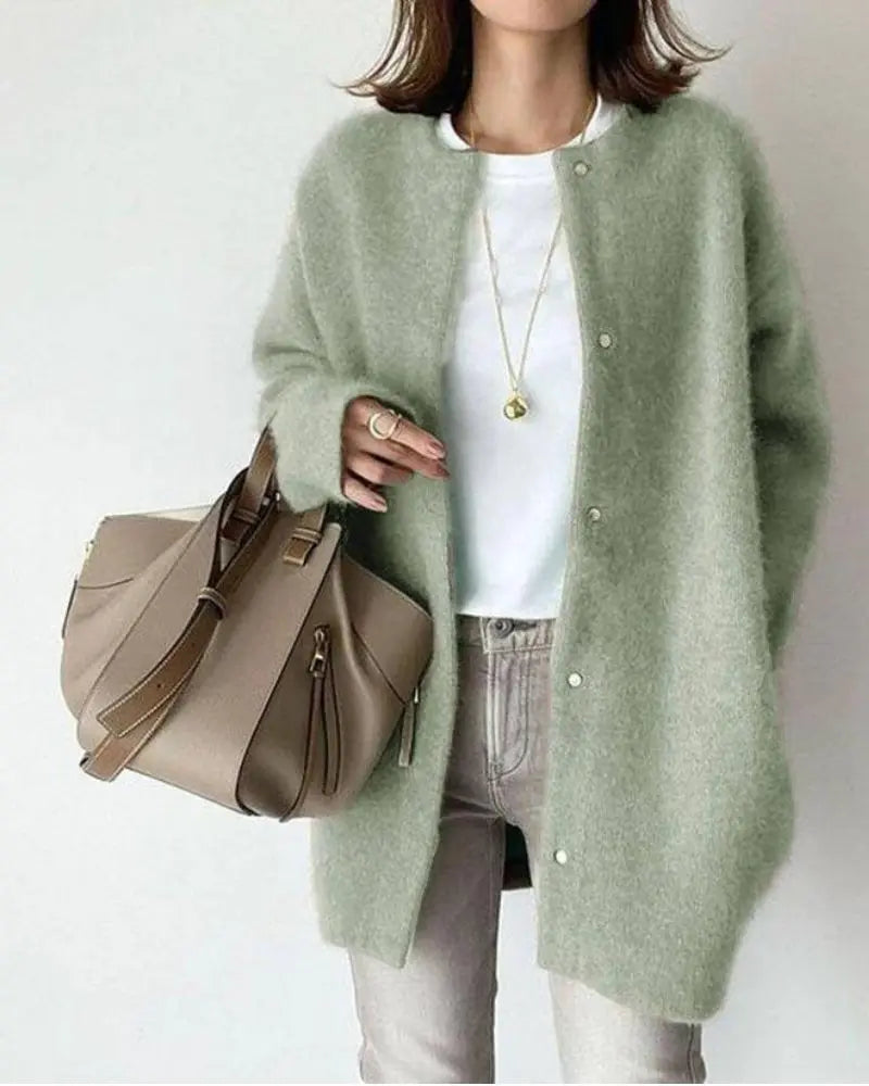Camille - Cardigan Élégant Long Oversize
