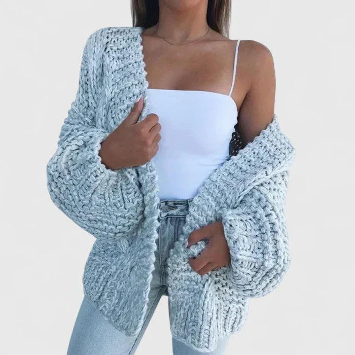 Florence - Cardigan Élégant Oversize Torsadé