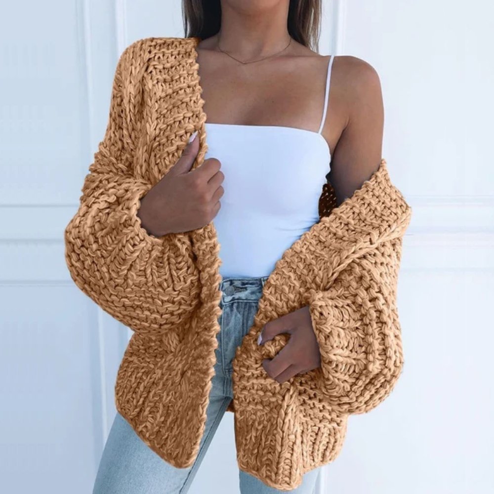 Florence - Cardigan Élégant Oversize Torsadé
