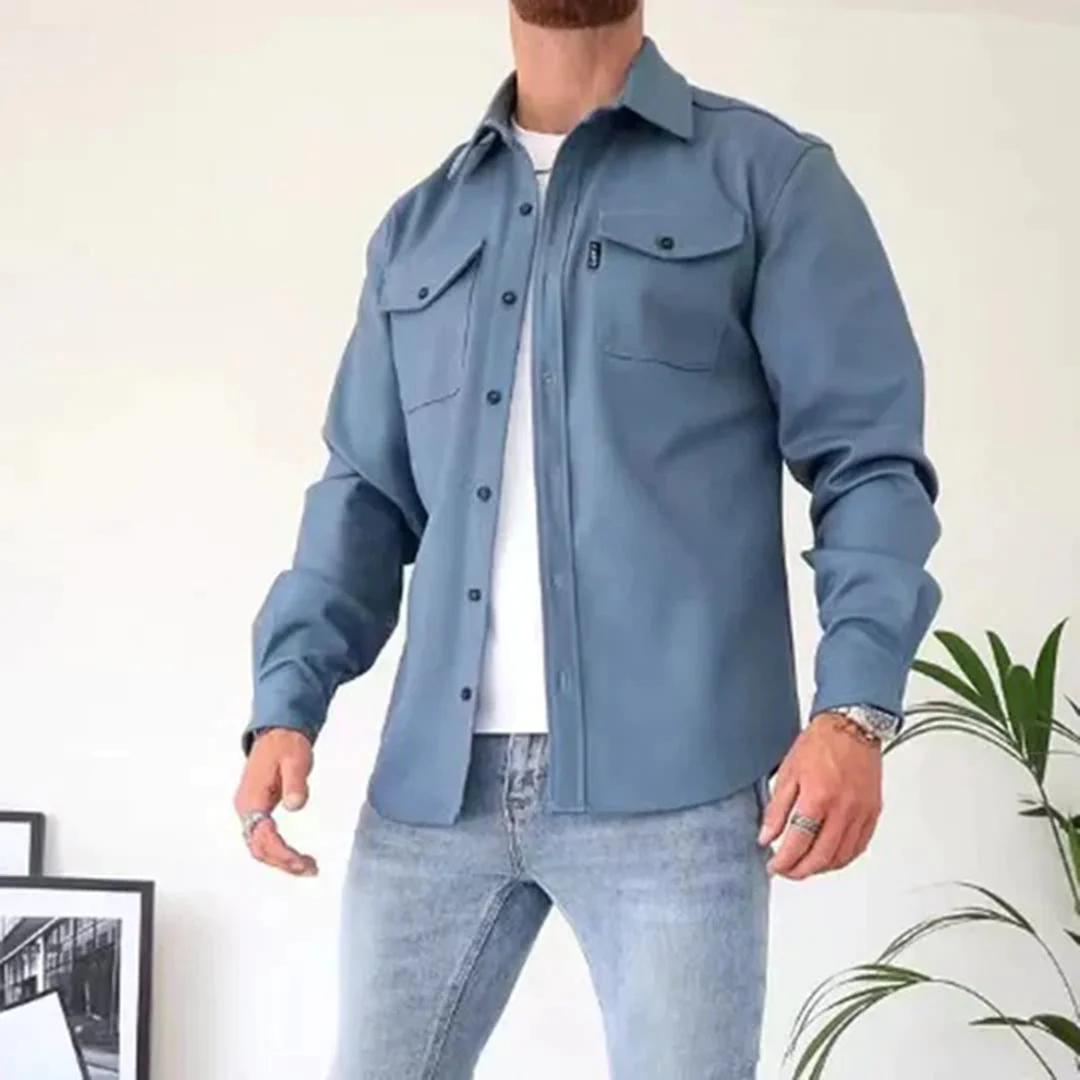 Vincent - Chemise Élégante Boutonnée Poches