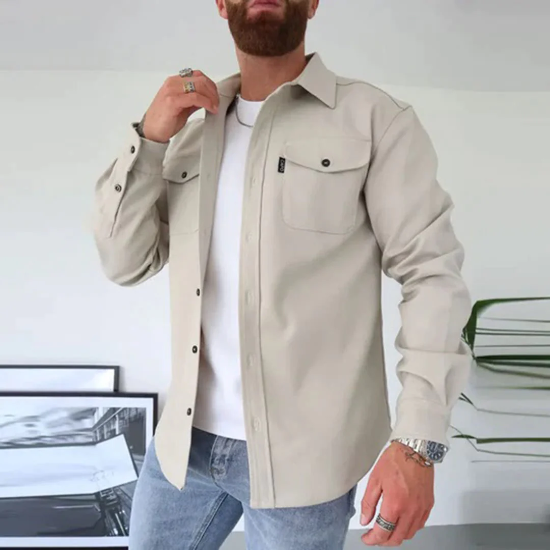 Vincent - Chemise Élégante Boutonnée Poches