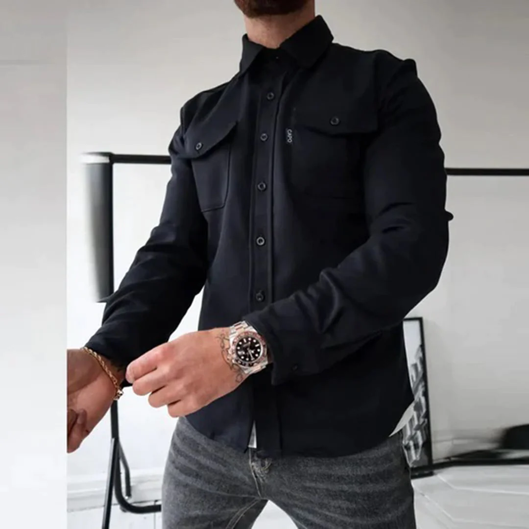 Vincent - Chemise Élégante Boutonnée Poches