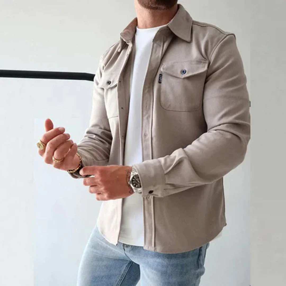 Vincent - Chemise Élégante Boutonnée Poches
