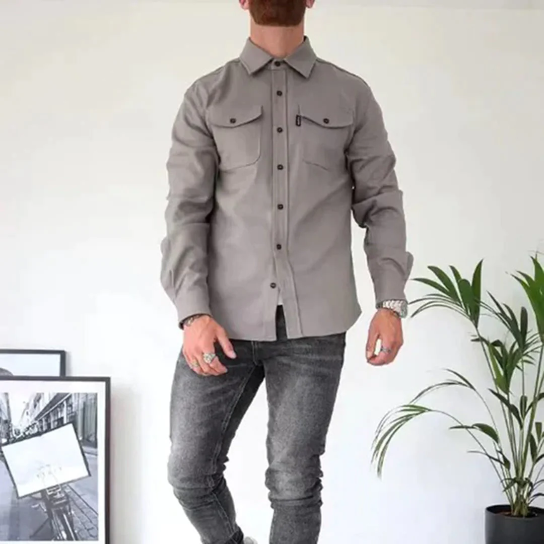 Vincent - Chemise Élégante Boutonnée Poches