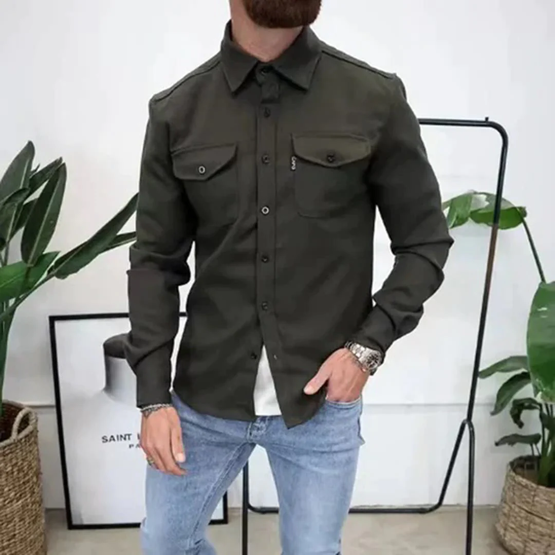 Vincent - Chemise Élégante Boutonnée Poches