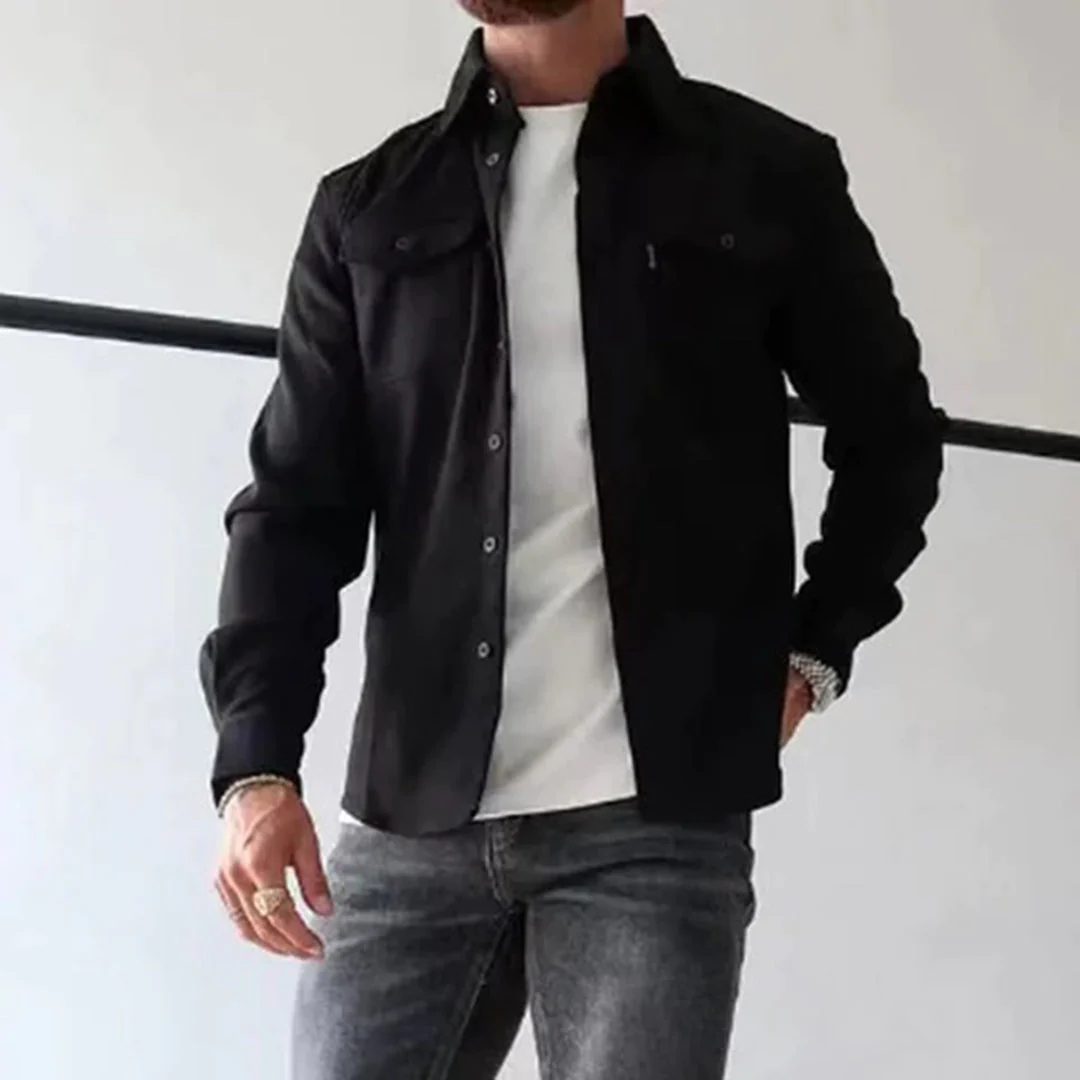 Vincent - Chemise Élégante Boutonnée Poches