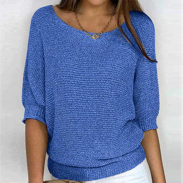 Isabelle - Pull Flatteur Maille Col Bateau