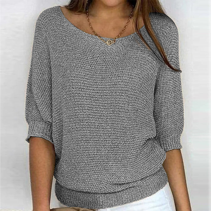 Isabelle - Pull Flatteur Maille Col Bateau