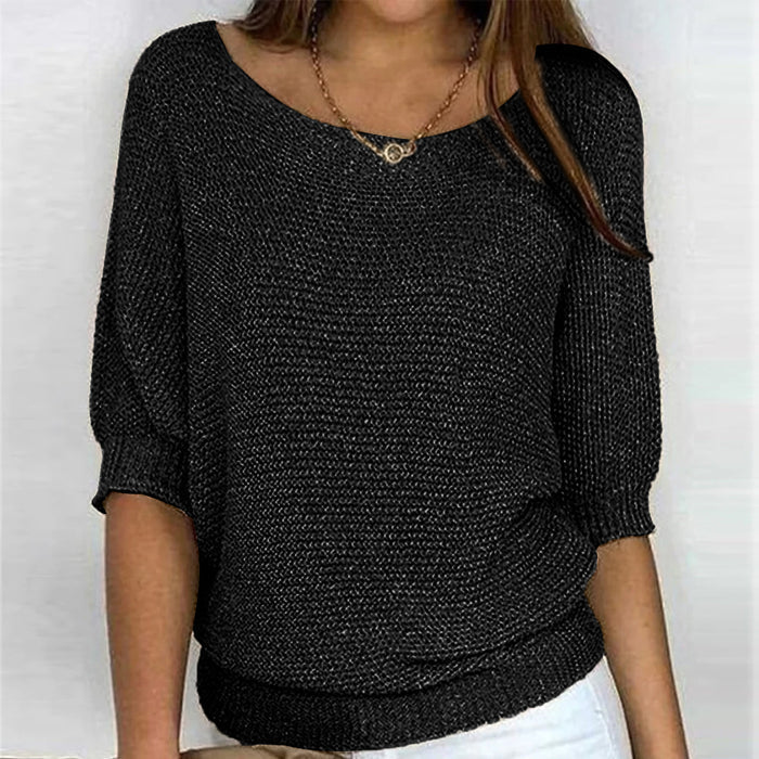 Isabelle - Pull Flatteur Maille Col Bateau