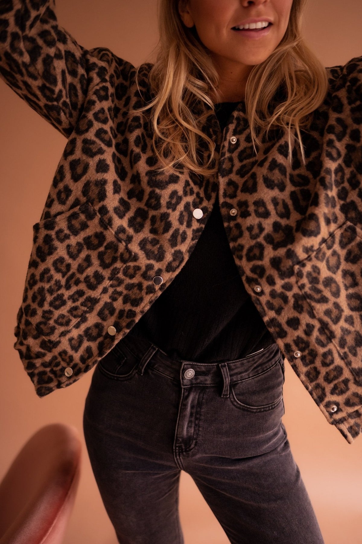Christine | Veste Chic Léopard Teddy
