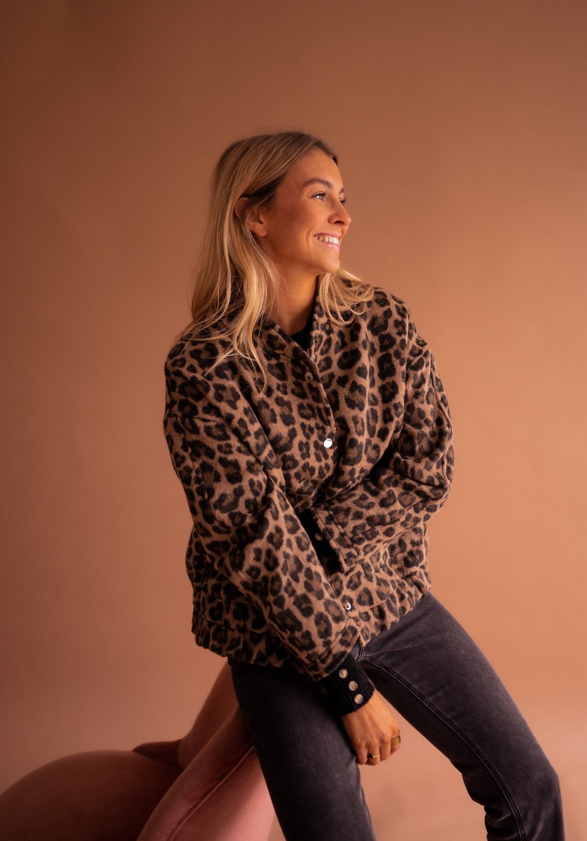 Christine | Veste Chic Léopard Teddy