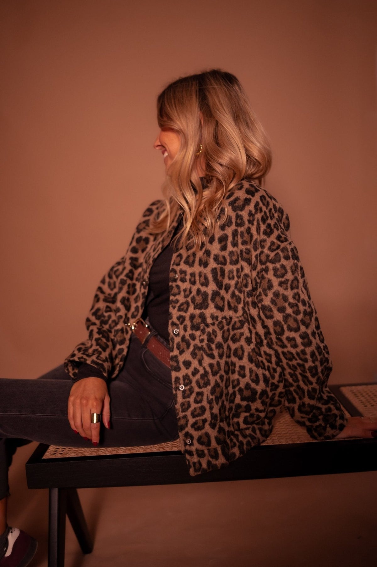 Christine | Veste Chic Léopard Teddy