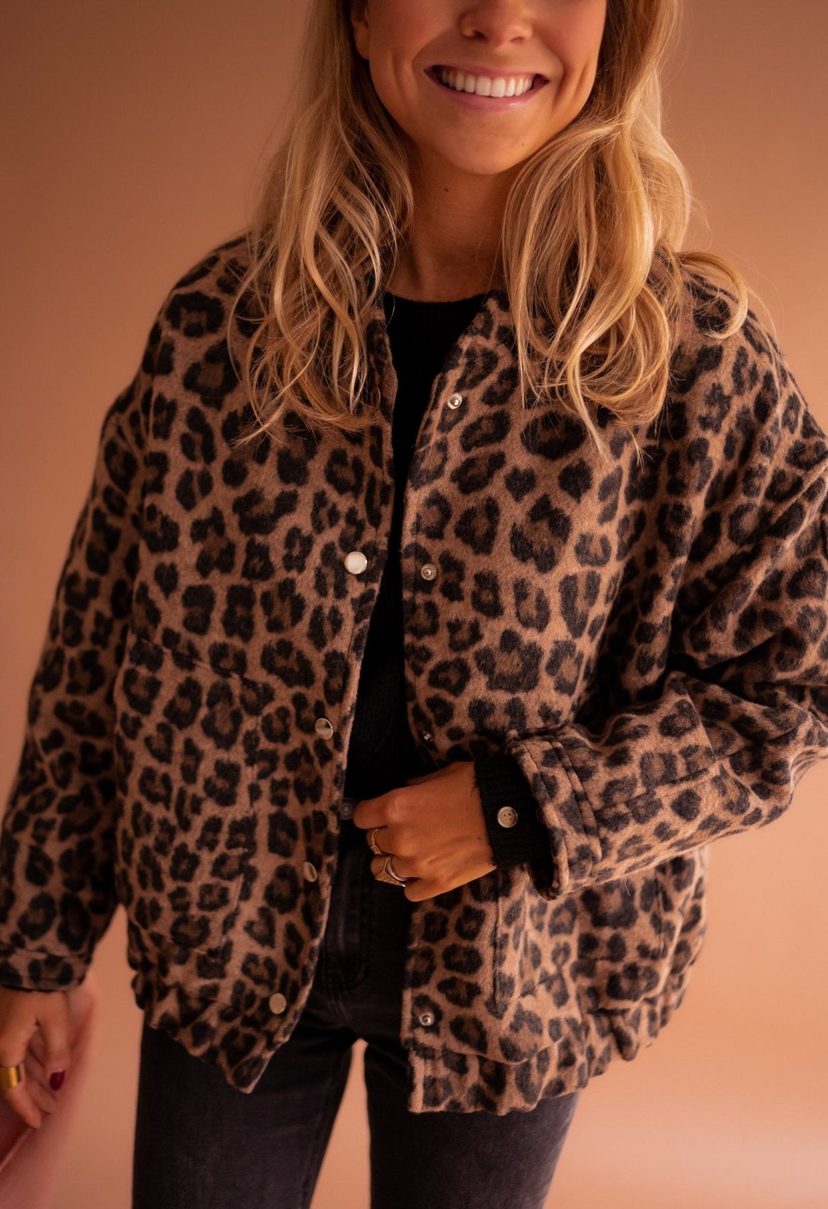 Christine | Veste Chic Léopard Teddy