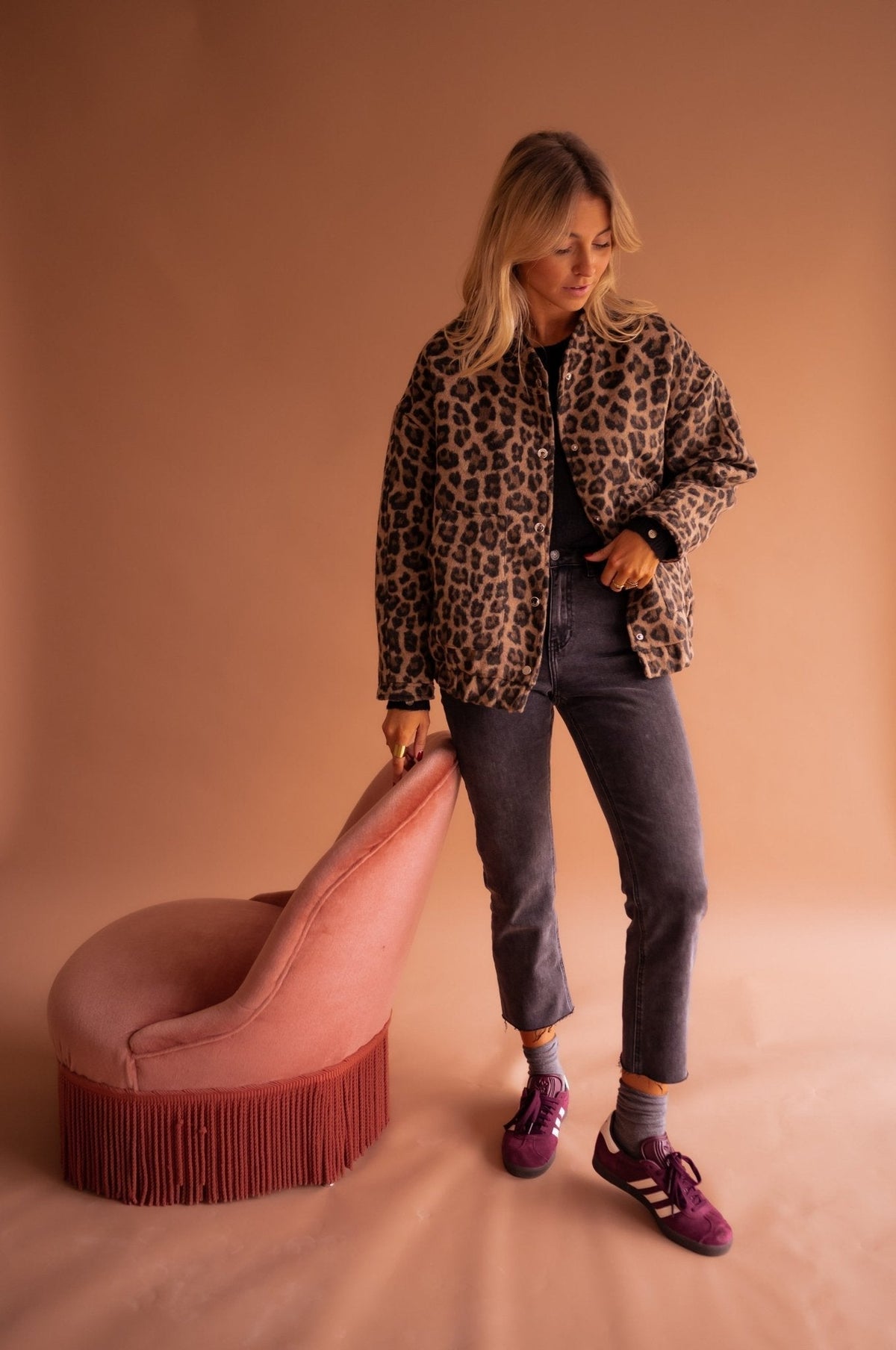 Christine | Veste Chic Léopard Teddy